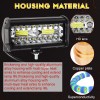 youlikemotors8 4x 7'' LED Headlights Fit Caterpillar Skid Steer Excavator
