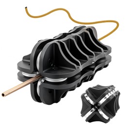 Otufan Brake Line Straightening Tool, Tubing Straightener, Handheld 3/16" 3/8" 1/4" O.D. Bender for Brake Line Aluminum, Steel, Brass Coils (3/16Inch)