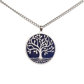 VASSAGO Tree of Life Necklace for Men Women Stainless Steel Viking Yggdrasil Celtic Tree of Life Pendant Necklace Tree Pendant Family Jewellery Amulet Gifts, stainless steel