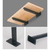 SYWXJ Concealed Shelf Bracket, Black, Iron, I-Shaped Bar, Bracket, Shelf,