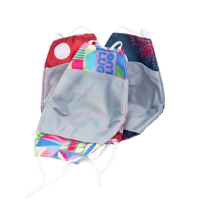 BEAKER 2 REUSABLE FACE COVERING 3PK SMALL, MAGIC PLACES SET