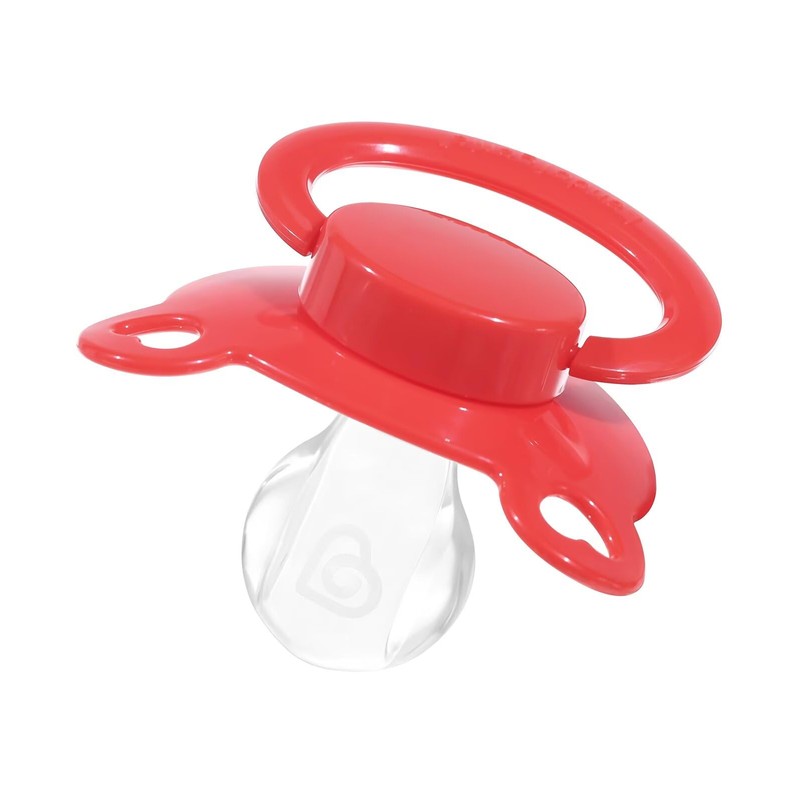 Landofgenie Adult Size Dummy Large Teat Shield Dummy Red