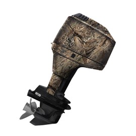 Mossy Oak Graphics 10005-90-DB Duck Blind Camo Boat Motor Wrap Kit - Easy to Install Vinyl Wrap with Matte Finish - 90 HP Or Less Kit