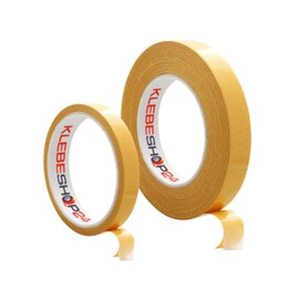 KLEBESHOP24 KLEBESHOP24 KLEBEBAND DOPPELSEITIG | Handrei?bar | Breite w?hlbar | 10/50 m | Stark klebend | Universalklebeband | Doppelklebeband fr Papier, Metall, Kunststoff, Pappe, Holz etc. / 6 mm x 50 m