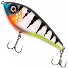 Westin Swim Glidebait Jerkbait, Colour: Didis Crazy Perch, Length/Weight/Swimming Behaviour: 12 cm/58 g/Sinking