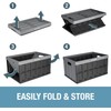 CleverMade Collapsible Storage Bin, Gray, 3PK - 62L (16 Gal)