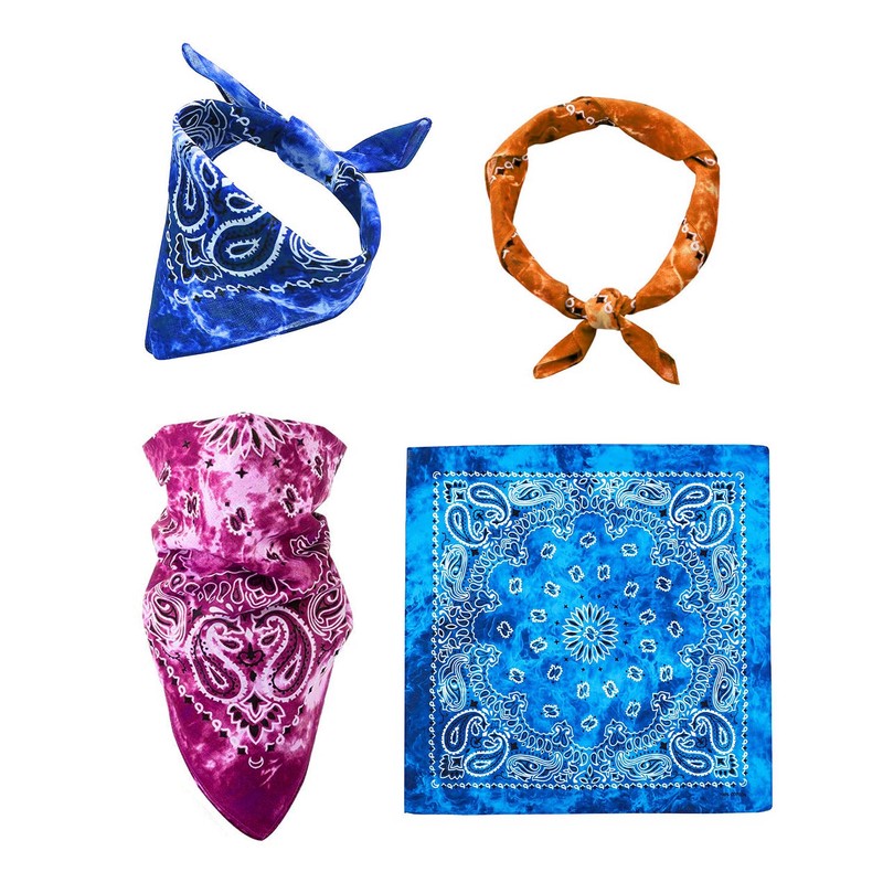 Bycc Bynn 3 Pack 100% Cotton Paisley Pattern Bandanas Face