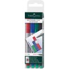 Faber-Castell Fine Tip Non-Permanent Multimark (Wallet of 4)