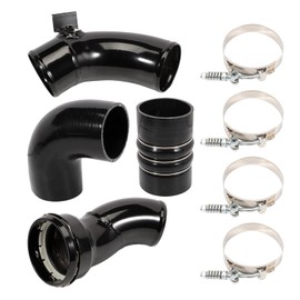 667-300 Cold Side Intercooler Hose Kit for F250 F350 F450 F550 Super Duty 6.7L V8 Diesel 2011 2012 2013 2014 2015 2016 Intercooler Pipe Kit (Black)