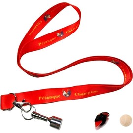 Journdream Petanque Bocce Balls Picker Set with Marker and Object Balls,Petanque Champion,The Ideal Gift (red)