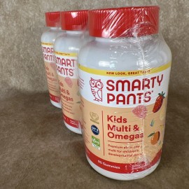 Miss Smarty Pants 3x-NEW Smarty Pants Kids Multi & Omegas Gummies Supplement 90 Exp Nov 2025