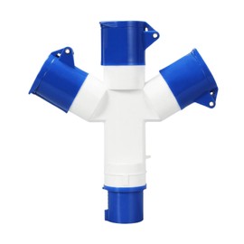 HAPPOW Caravan Electric Adapter 16Amp Splitter, 3 Way Hookup Splitter for Electric Trailer Maneuverer, Caravan Hook Up Cable for Caravans Motorhomes