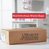 McKesson Infectious Waste Bag, Biohazard, Star Sealed Bottom, Red, 1.25