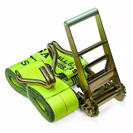 Ratchet Depot 4" SPIN FREE Ratchet Strap with Wire Hooks - 30 ft