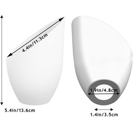 Vaguelly 5 Pieces White Frosted Lampshade Fixtures Replacement Shades for Floor Light Lamp Horseshoe Lamp Shade Multi- Head Stand up Lampshade,Hole Diameter 35mm