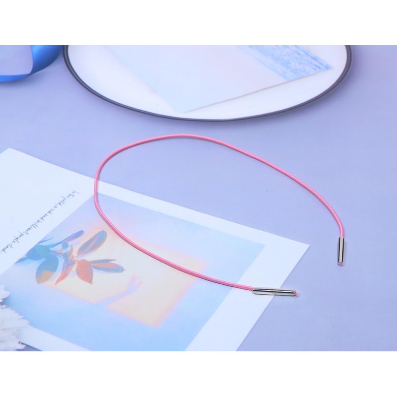ONLYKXY 60pcs Elastic Cord with Metal End Soft Stretch Band