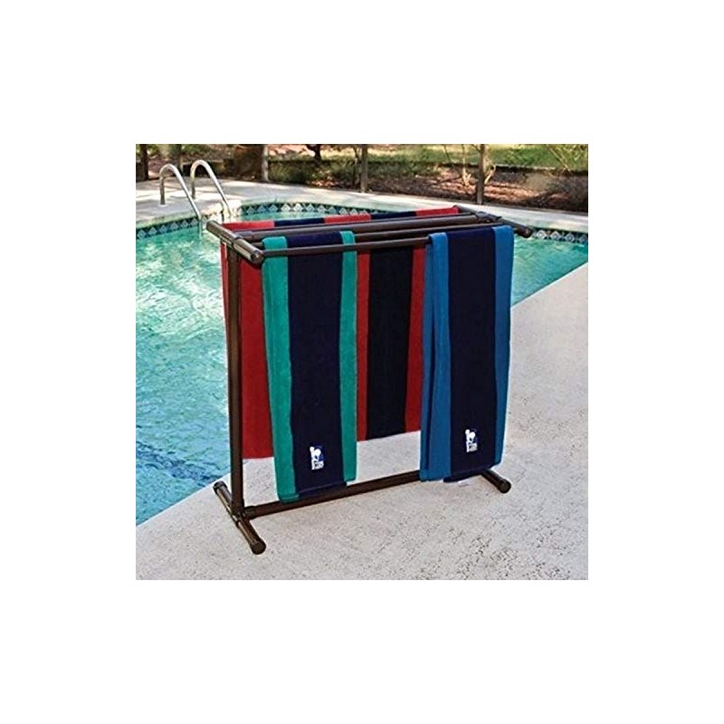 Outdoor Lamp company 405BRZ Portable Outdoor 5 Bar Towel Rack