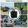 REDCAMP 4 Plates Camping Stove Windscreen, Outdoor Iron Folding Stove