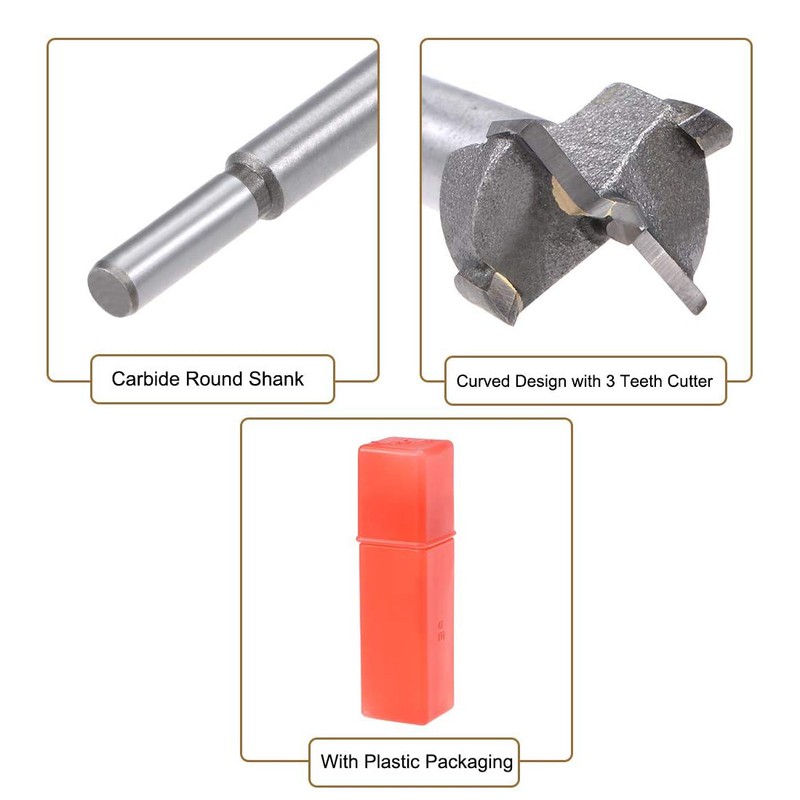 MACHSWON Forstner Drill Bits Tungsten Carbide Wood Hole Saw Opener