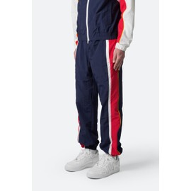 mnml Men's Nylon Track Pants, Red/White/Blue