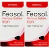 Feosol Original Iron Supplement Tablets,Non-heme 325mg Ferrous Sulfate (65mg Elemental