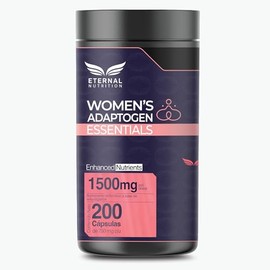 WOMENS ADAPTOGEN ESSENTIALS 200 capsulas (1500mg por porcion) con Adaptogenos Schisandra, Shatavari, Reishi, Maca, Women Hormo-Balance, by Eternal... 