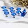 CZC HOME 10pcs 30mm Crystal Glass Door Drawer Knobs Diamond