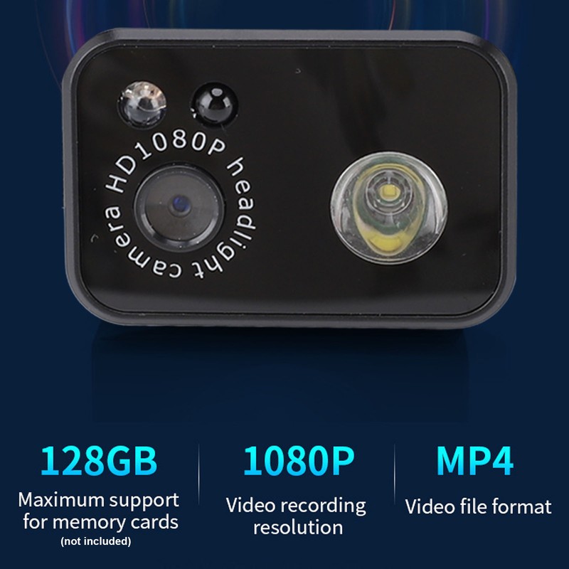 Headlamp Camera 3W LED 1080P 2MP Smart Sensor Headlamp Wearable