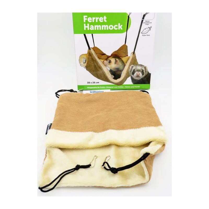 Hamac Pour Furet Brun Suede+peluche - Couchage