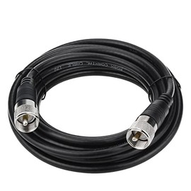 RG8x Coaxial Cable 18 ft, CB Coax Cable, Ullnosoo UHF PL259 Male to Male Low Loss CB Antenna Cable, 50 Ohm for HAM Radio, Antenna Analyzer, Dummy Load, SWR Meter