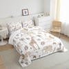 Feelyou Jungle Animals Queen Size Comforter Set - African Safari