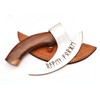 LIFAFA Handmade Viking Pizza Cutter Beautiful Axe with Unique Leather