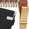 8 Pieces Pen Sleeve for Notebook PU Leather Pen Holder