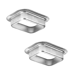 VYH 2" x 3" Rain Gutter Downspout Drop Outlet Aluminum K Style (2 Pack)