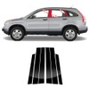 6pcs Black Car Window Center Pillar Stickers for Honda CRV(2007-2011)