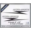 Unbranded HYDRA-SPORTS Replica Decals 12" x 60" Black