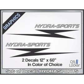 Unbranded HYDRA-SPORTS Replica Decals 12" x 60" Black