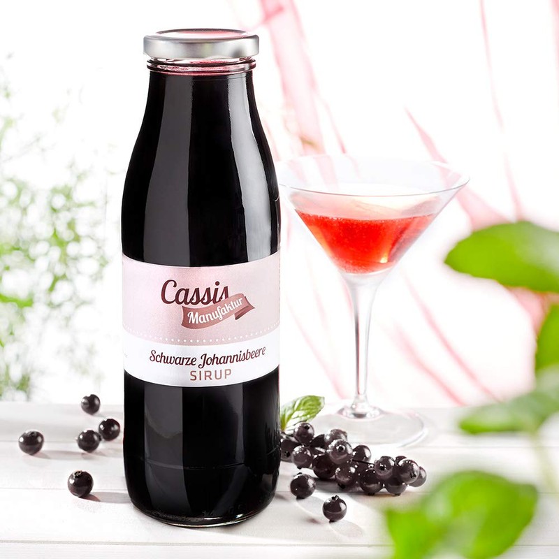Black Currant Syrup in Glass (1 x 500 ml)