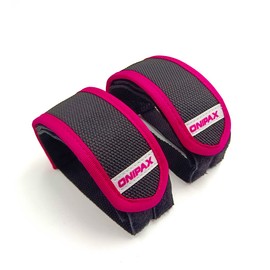 ONIPAX Pair of Bicycle Pedal Straps with Clips (Pink)