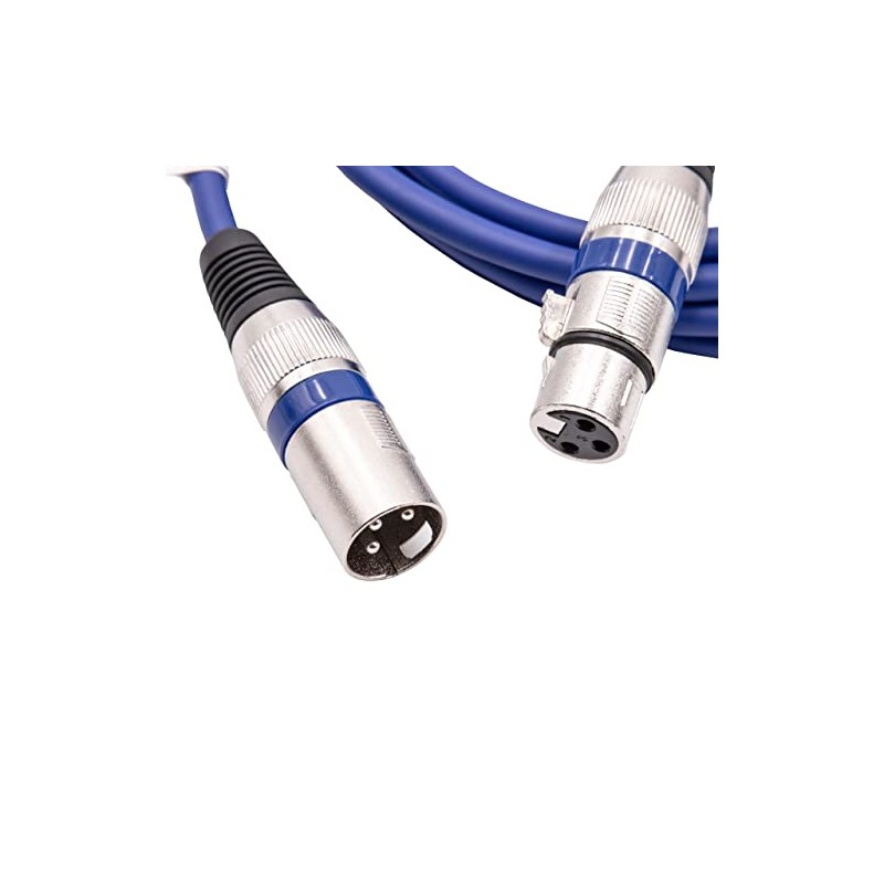 vhbw DMX Cable XLR Male to XLR Female Compatible with
