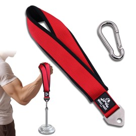 WRIST FIGHT Heavy-Duty Arm Wrestling Strap for Pronation, Forearm, and Bicep Strength Training – Thick Webbing with Fleece Lining & Stainless Steel Triangular Buckle