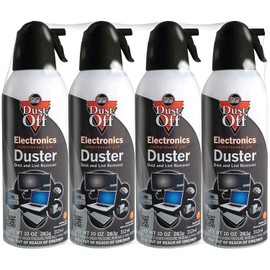 Dust-Off 10 oz Compressed Gas Duster, Pack of 4