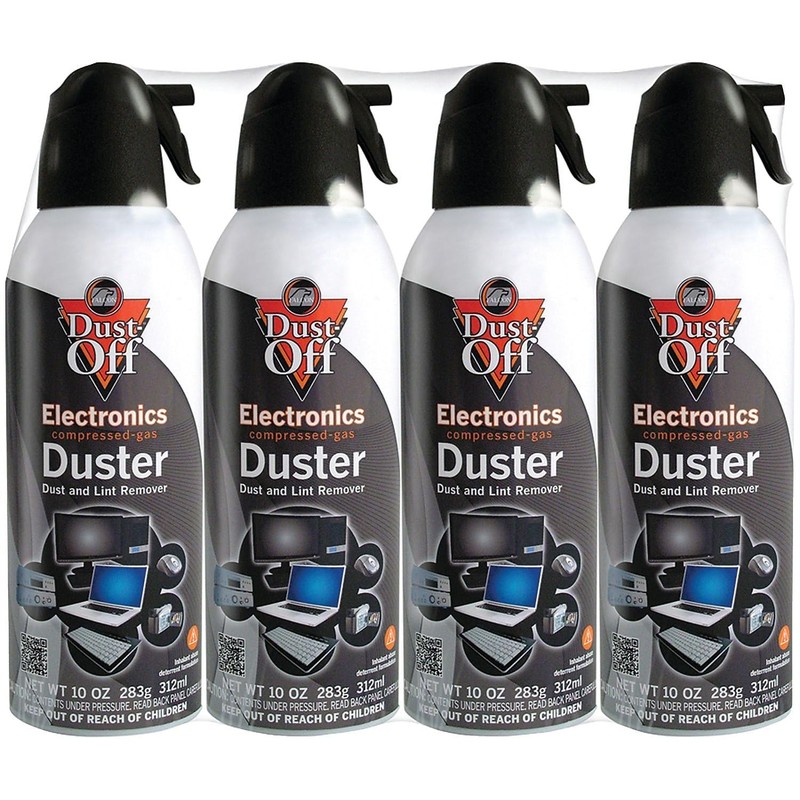 Dust-Off 10 oz Compressed Gas Duster, Pack of 4
