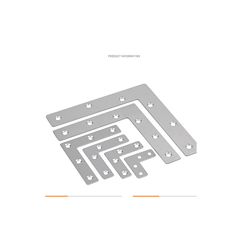 ExcInter 2PCS 120 x 120 mm Stainless Steel Angle Plate