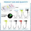 Ned Rig Jig Heads Kit, 25Pcs Ned Rig Baits Hooks