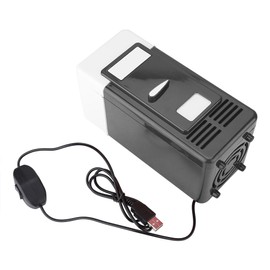 PC USB Mini Refrigerator Fridge Beverage Drink Can Cooler Warmer Black
