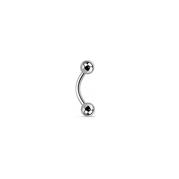 Scratching S Cool Body Art Piercing Barbell Curved Eyebrow Piercing