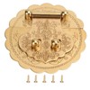 Brass Hasp Buckle Lock Retro Design 8cm Diameter Rust Resistance