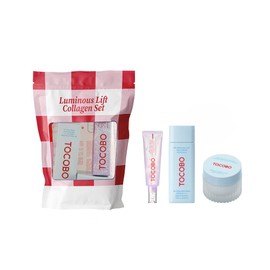 TOCOBO Luminous Lift Collagen Set | Kit de Skincare Coreano con Protector Solar, Crema Hidratante y Tratamiento Iluminador | Rutina Antiedad con Colágeno, Ácido Hialurónico y Ceramidas | Piel Firme y Radiante