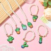 Stiesy 7 Pcs 7 Styles Cactus Cup Charms with Plastic